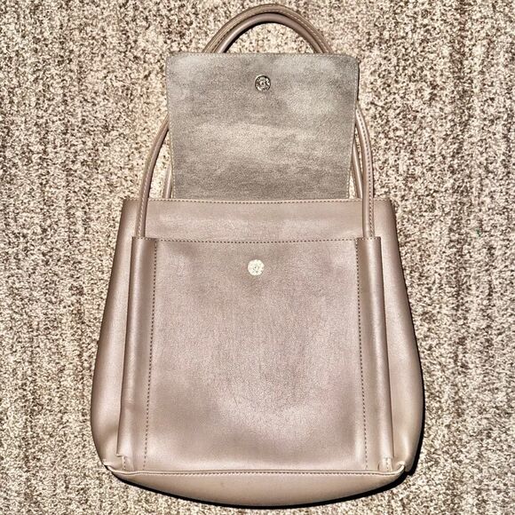 Expressions NYC Madison Ave Large Tote Bag Purse Beige Crossbody Handbag - Picture 6 of 8